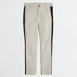 J.Crew Factory Frankie Tuxedo Stripe Khaki Chinos